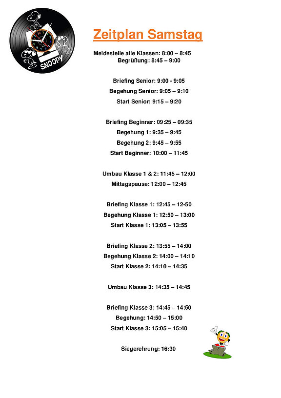 Zeitplan  