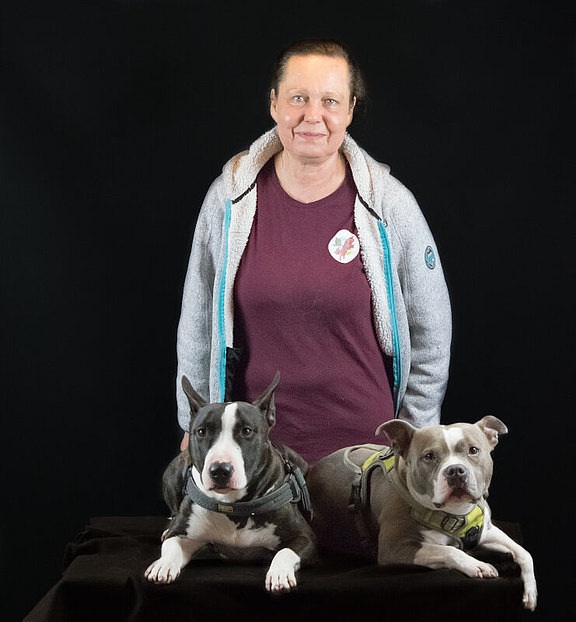 Mandy mit Socke und Sammy  