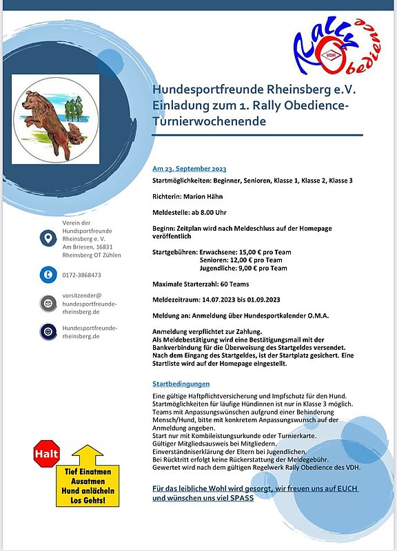 Einladung RO Tunier  