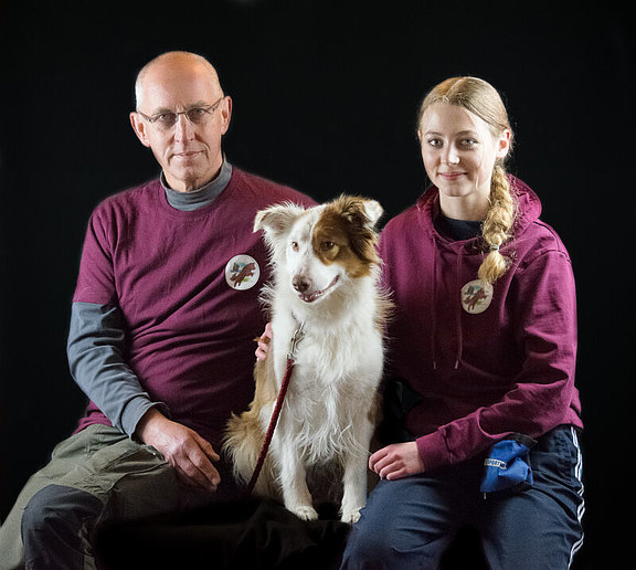 Edgar mit Karolina und Bella  